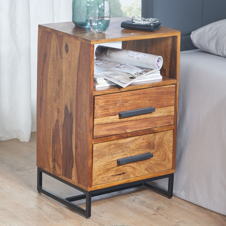 Williston Turbeville Iron Bedside Table Wayfair.co.uk
